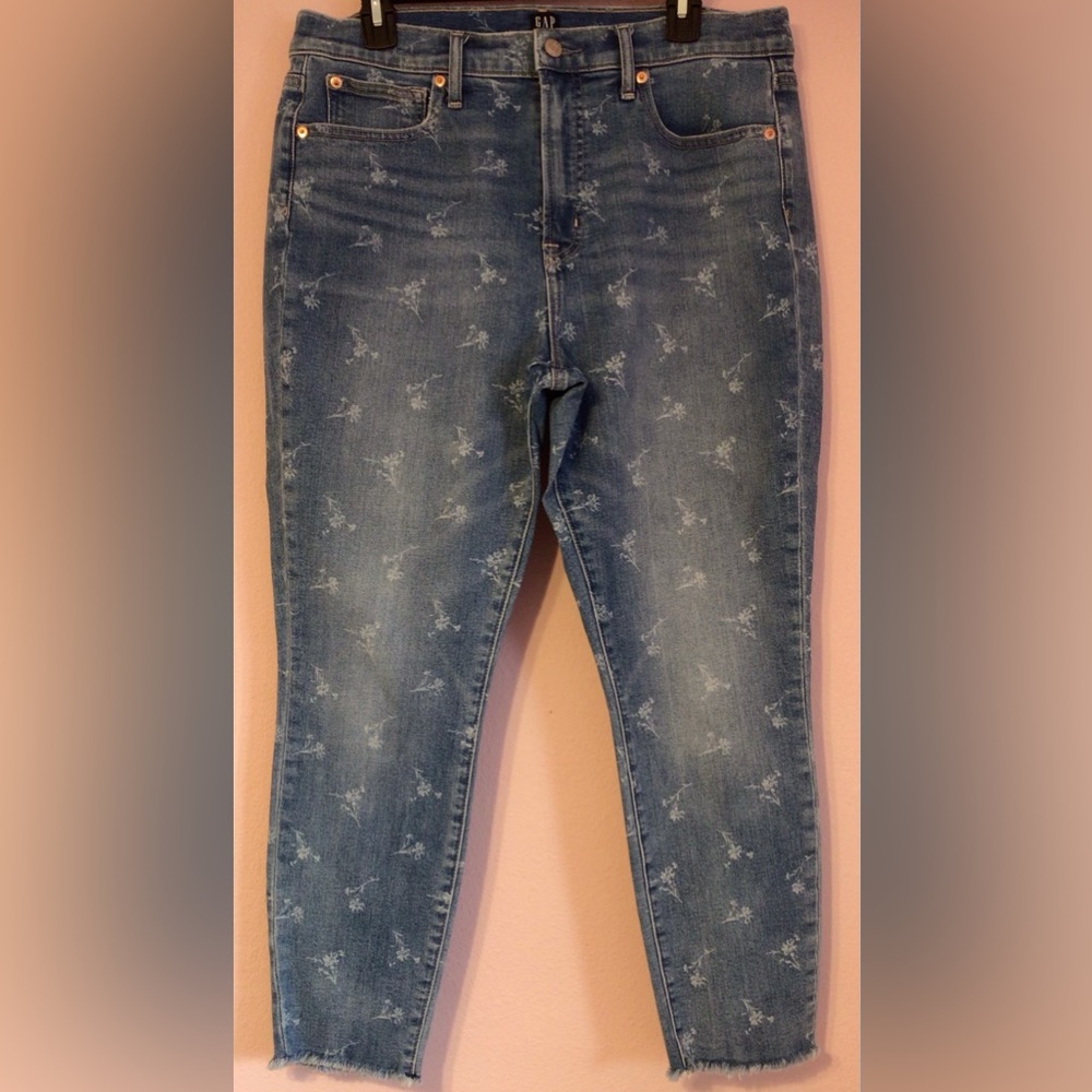 GAP Light Blue true skinny Cropped Women's Jeans size 14/32